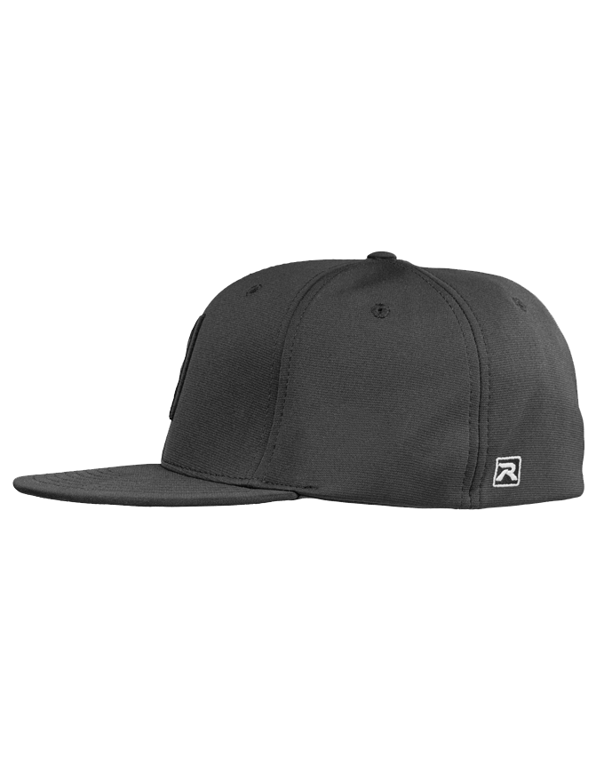 N8 Tactical Fitted Pitch Black Hat - Left Side